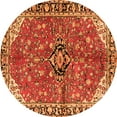 thumbnail image 1 of Ahgly Company Indoor Round Medallion Orange Traditional Area Rugs, 4' Round, 1 of 1