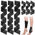 thumbnail image 1 of 6 Paquete Vendas de Compresión Elásticas Ajustables para Pantorrillas Rodillera con Soporte Mangas Compresión Piernas Deportiva Banda para Rodillas Negro Blanco, 2 Tamaños, 1 of 7