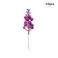 thumbnail image 3 of ANCHIIO 14 Pieces Christmas Tree Flower Decoration Craft Wedding Garland Wreath Ornament Multi-purpose Accessory Office Party Light Purple, 3 of 7