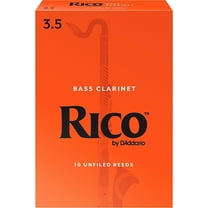 Rico Bass Clarinet Reeds, Box of 10 Strength 3.5