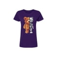 thumbnail image 1 of Playera Blusa De Oso Robot Ropa De Mujer Color Morado Talla Grande Marca Emil SaEs, 1 of 4