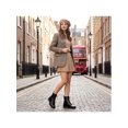 thumbnail image 5 of BLISSFUL STEP Women's Round Toe Lace Up Flat Heels Ankle Combat Boots Black 10, 5 of 8