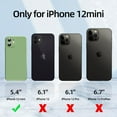 thumbnail image 6 of 3 in 1 Compatible with iPhone 12 Mini Case, [Camera Protection] with 2 Pcs Screen Protectors, Slim Liquid Silicone [Microfiber Lining] Shockproof Phone Case for 12 Mini 5.4 inch (Mint Green), 6 of 16