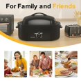 thumbnail image 2 of CozyHom 20 QT Electric Roaster Oven, Stainless Steel Roaster Pan for Turkey, Black, 2 of 10
