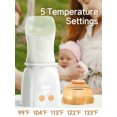 thumbnail image 4 of Fixdono Bottle Warmer, Fast Heating Portable Bottle Warmer for Breastmilk and Formula with 8 Adapters, White, 4 of 6