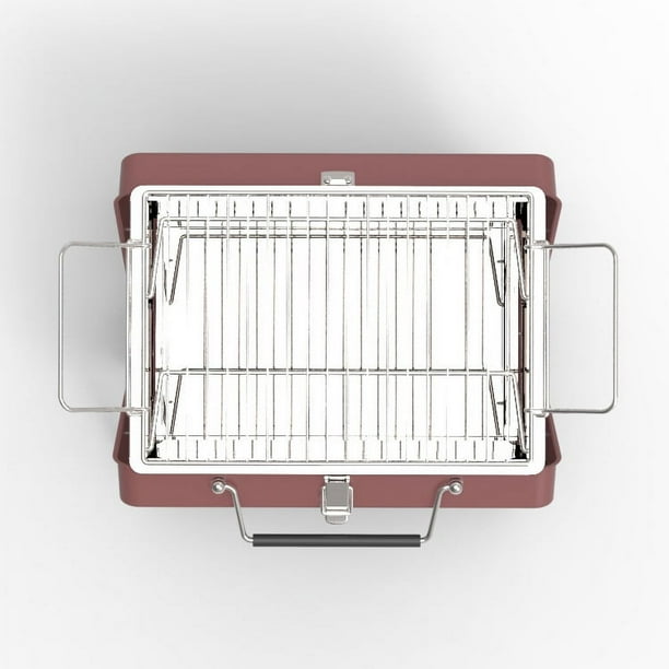 Estufa de barbacoa portátil plegable para exteriores Estufa de barbacoa para el hogar Estufa de barbacoa pequeña Horno de acero inoxidable con carbón