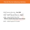 thumbnail image 2 of MAX Advanced Brakes - Brake Kit For 2003-2009 Toyota 4Runner| Carbon Ceramic Brake Pad and Rotor Kit Front and Rear| Cross-Drilled Brake Rotors, 2 of 9