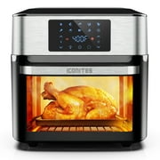 10-in-1 Air Fryer Oven, 20 Quart Airfryer Toaster Oven Combo, 1800W Large Air Fryers, Convection Toaster Oven with Rotisserie Dehydrator
