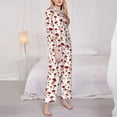 thumbnail image 3 of Sikiie Red Mushroom Women's Long-Sleeve Shirt and Full-Length Bottom Pajama Set (s-xxl)-XX-Large, 3 of 7