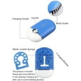 thumbnail image 2 of Mini ventilador USB de mano con batería de litio incorporada, ventilador recargable, purificador de aire, humidificador F015, azul, 2 of 5