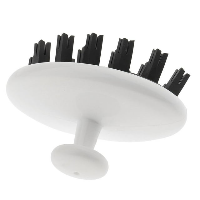 Hairbrush Hair Scalp Head Brushing ador Champú - Blanco + Negro, como jinwen Masajeador de cabello Peine de cepillo
