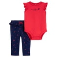 thumbnail image 1 of Body con Pantalón Child of Mine Rojo 3-6M Tela estampada, 1 of 4