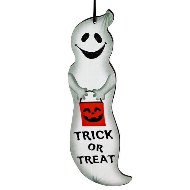 Toystoory Letrero colgante para puerta de Halloween, colgador de calabaza decorativo feliz de madera, accesorios de placa para ventana, colgante para Kits de decoración para fiestas Tipo 9 Toystoory HA063925-09