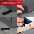 thumbnail image 4 of Pack of 20 furniture wedges - 8 x 20 x 98mm - Plastic - With integrated predefined breaking points - Black, 4 of 5