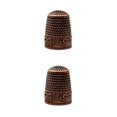 thumbnail image 1 of bedienty Knitting Rings Finger for Protection Thimble Adjustable Sewing Loop Specially-designed Crochet Tools for Home Yarn Crafts Rose Gold Ring 2Set, 1 of 6