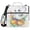 Lovely Ghost Pumpkin, variant on 3 Ring Zipper Binder with Shoulder Strap Waterproof Trapper Keeper 2 Inch D-Ring 500 Sheets Capacity Light Sky Blue