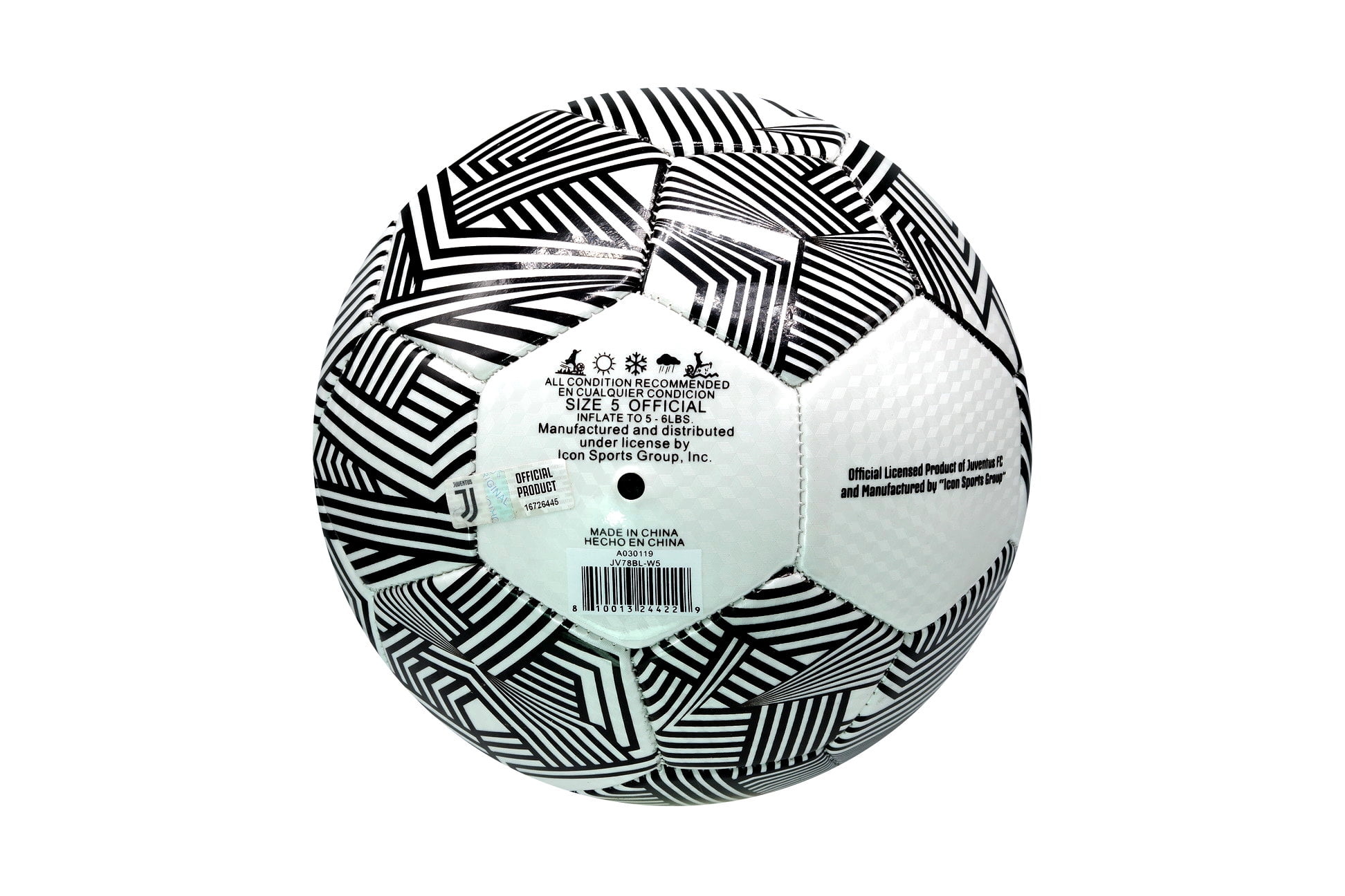 Icon Sports Group Juventus F.C. Official Size 5 Soccer Ball 04-3