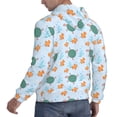 thumbnail image 3 of KLL Turtles And Goldfish Print Mens Hoodie Long Sleeve Casual Pullover Hooded Sweatshirt Fashion Drawstring Hoodies with Pocket-4X-Large, 3 of 6