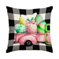 thumbnail image 3 of Easter Decorations Easter Pillow Cover Rabbits Easter Egg Sofa Bedhead Decoration Imitation Linen Pillow Cushion Cover, 3 of 7