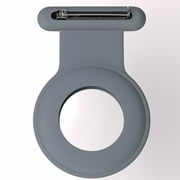 Airtag Hidden GPS Holder Case for Kids Elderly Pet Collar Clothing, 2 Pack, Gray