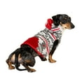 thumbnail image 2 of Vibrant Life Winter Coat for Cats & Dogs, Snowflake, Red and White, Extra Small, 2 of 8
