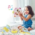 thumbnail image 2 of KOYPTL Musical Instruments Set Toys For Girls 3+,Hand Drum Set Include Drum,Sand Hammers Hand Shake Bell And Trumpet,Montessori Sensory Toys Birthday Christmas Gift For Toddlers Kids Boys 2-3+（Pink）, 2 of 6