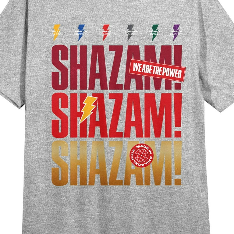 shazam kids shirt
