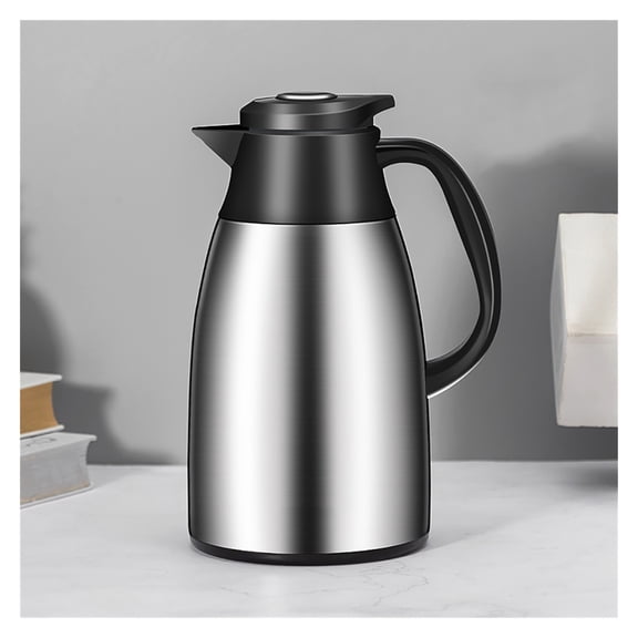 Thermal Coffee Carafe Stainless Steel,Double-Walled Vacuum Insulated Thermos And Beverage Pot ,24 Hour Heat Retention,for Tea Milk Beverages Hot Drinks