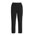 thumbnail image 5 of Womens Pants Elastic Waist with Pockets Regular Trousers Pure Color Wide Leg Comfortable Ladies Casual Slacks, 5 of 5
