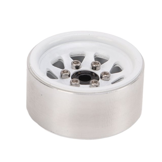 RC Wheel Hub, 1in Small Lightweight RC Car Wheel Rims Wear Proof for Upgrade Black,White,Silver, Colour