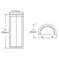 thumbnail image 5 of Invisible Motion Activated SMART LED Wall/Ceiling Light – White AC Powered Motion Sensor LED Light with Adjustable Smart Lighting Profile, Dusk-to-Dawn, 5 of 5