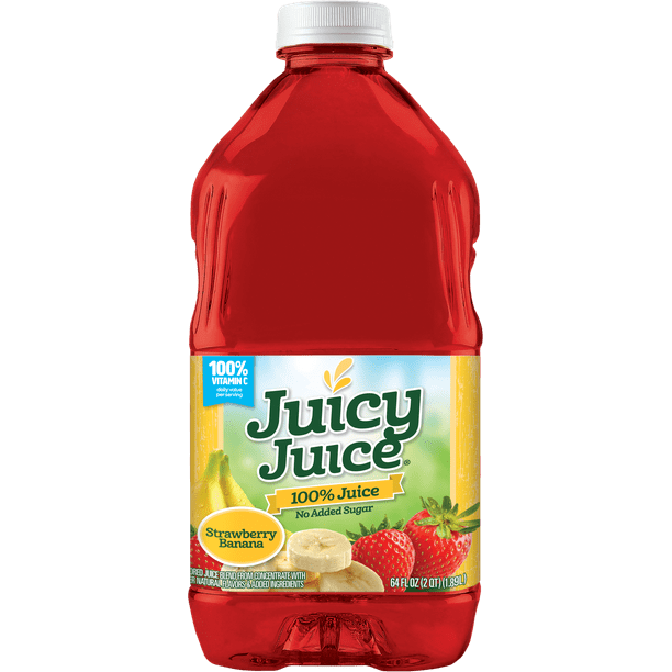 Juicy Juice 100 Juice Strawberry Banana, 64 oz