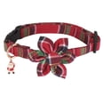 thumbnail image 2 of Mumup Christmas Dog Collar, Adjustable Classic Red Plaid Xmas Collars with Removable Bowtie Christmas Dog Collars for Medium Dogs Pets, 2 of 5