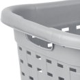 thumbnail image 2 of Sterilite Weave Gray laundry Basket, 2 of 8