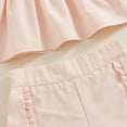 thumbnail image 5 of Bagilaanoe 2pcs Toddler Baby Girl Shorts Set Sleeveless Sleeve Cami Tops + Ruffle Shorts 1T 2T 3T 4T 5T Kids Casual Summer Clothes, 5 of 6