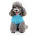 thumbnail image 2 of Zhuge Ropa para perros, suéter de invierno para cachorros, camisa cálida y gruesa suave (azul cielo, S), 2 of 4