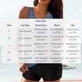 thumbnail image 5 of Conjunto de Bikini de Cintura Alta para Mujeres Traje de Baño Deportivo de Dos Piezas con Pantalones Cortos, Correas Ajustables, Acolchado Extraíble, Tela de Nylon Suave para Nadar, Playa, Piscina, S, 5 of 5