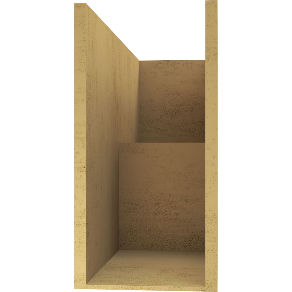 12"W x 36"D x 24"H Classic Chapel Hill Rough Cedar Woodgrain TimberThane Corbel, Primed Tan