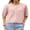 Pink, variant on Gupgi Women Knitted Cardigan Short Sleeve Button Down Knit Crop Tops Solid Color Open Front Sweater