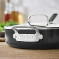 thumbnail image 4 of Bobby Flay by GreenPan Professional Ceramic Nonstick 4.5-Quart Sauté Pan with Lid, Graphite, 4 of 8