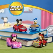 Disney Jr. Mickey Mouse Clubhouse Diecast Car with Figure, 3.5-Inch Toy Vehicle, Ages 3+