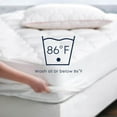 thumbnail image 2 of Yatas Bedding Wool Mattress Protector, Mattress Cover with 100% Cotton Cover & Special Certificated Wool Filling, Bed Cover and Protector, Ecru (Twin XL Size - 18'' Depth), 2 of 7