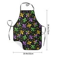 thumbnail image 2 of Uemuo Mardi Gras Carnival4 Printed Bib Apron, Adjustable , Water and Oil Resistant, Cooking Kitchen Chef Apron for Women Men, 2 of 5