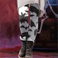 thumbnail image 4 of Pantalones largos de cintura alta con estampado de Hollween informales a la moda para mujer Fridja alkflakhf35169, 4 of 6