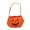 B, variant on Halloween Candy Bags, Reusable Trick Or Treat Bags, Orange Pumpkin Ghost Face Design With Handles, Durable Lightweight Polyester 28x20cm Party Favor Bag For Kids