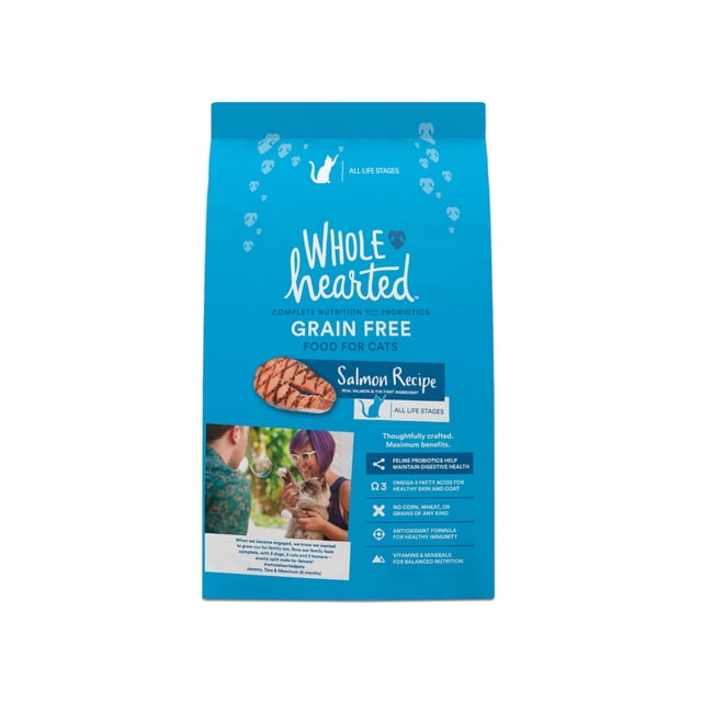 WholeHearted Libre de Granos Alimento Natural para Gato Todas las Edades Receta Salmón 5.4 kg Wholehearted Salmón