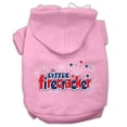thumbnail image 1 of Little Firecracker Screen Print Pet Hoodies Light Pink Size Xxxl(20), 1 of 1