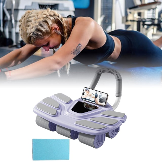 Outdor Abdominal Wheel Exercise With Automatic For Core Strength Training And Home Fitness