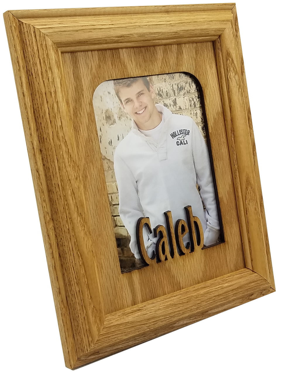 School Years Photo collage Oak Picture Frame With Personalized Mat P-12 11x14 
