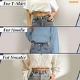 thumbnail image 4 of WHIPPY Women's Crop Top Tuck Stretch Waist Band Belt Adjustable Elastic Belts for Tucking Sweaters Shirts, 4 of 7